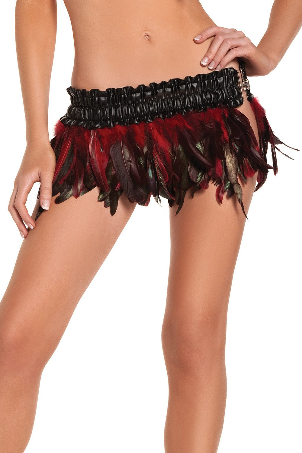 BW1000BL Turkey Exotic Feathers Skirt - Blue