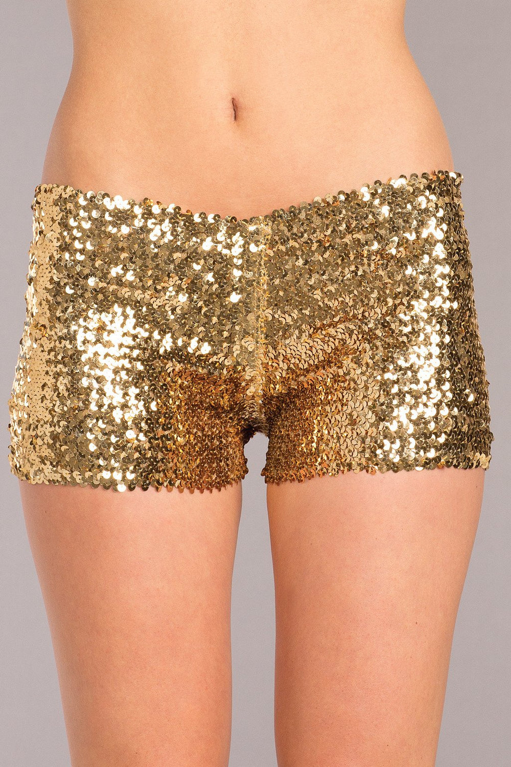 BW1676HP Sequin Booty Shorts - Hot Pink
