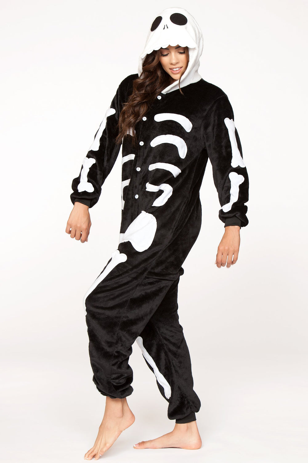 C1807 SKELETON Adult Onesie