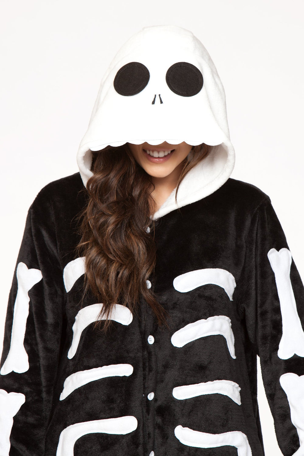 C1807 SKELETON Adult Onesie