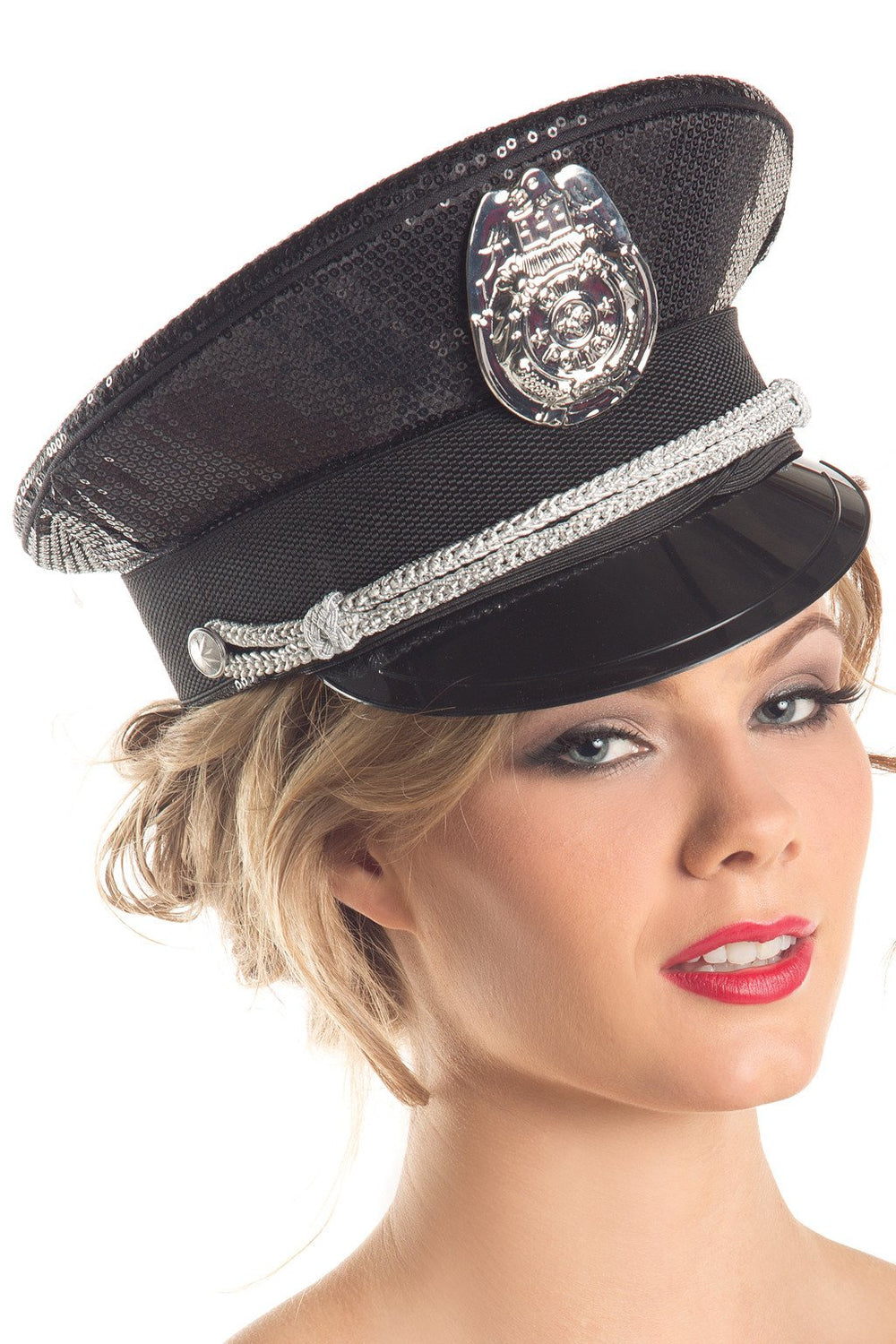 BW217 Sequin Police Hat